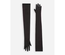 Lange Handschuhe aus Stretchsatin