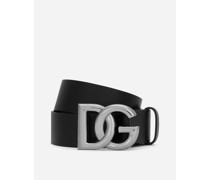 Ledergürtel mit DG-Logo
