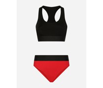 Bikini mit Logo-Gummiband