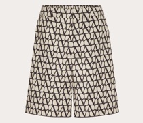 Valentino BERMUDAS aus NYLON mit TOILE ICONOGRAPHE-AUFDRUCK Mann