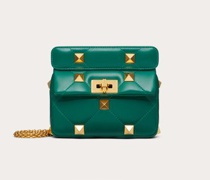 Valentino Garavani KLEINE HANDTASCHE ROMAN STUD THE SHOULDER BAG aus NAPPA mit KETTENRIEMEN Frau  UNI