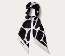 VALENTINO GARAVANI Haarreif aus Baumwolle und Seide mit Giraffa Re-edition-print