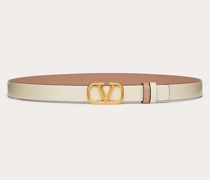 Valentino Garavani WENDEGÜRTEL VLOGO SIGNATURE aus glänzendem KALBSLEDER 20 MM Frau  05