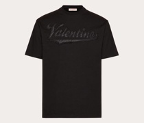 Valentino T-SHIRT aus BAUMWOLLE mit -APPLIKATION Mann