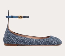 Valentino Garavani TAN-GO BALLERINAS mit KRISTALLAPPLIKATIONEN Frau