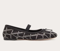 Valentino Garavani BALLERINAS aus TOILE ICONOGRAPHE mit KRISTALLEN Frau