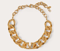 VALENTINO GARAVANI Choker Vlogo aus Metall M