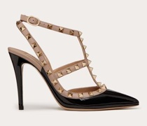 Valentino Garavani LACK-PUMPS ROCKSTUD mit RIEMCHENMM Frau