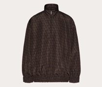 Valentino JACKE aus SEIDENFAILLE mit DURCHGEHENDEM TOILE ICONOGRAPHE-AUFDRUCK Mann