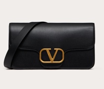 VALENTINO GARAVANI Messenger Bag Locò aus Kalbsleder