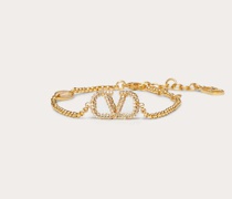 Valentino Garavani ARMBAND VLOGO SIGNATURE aus METALL mit SWAROVSKI®-KRISTALLEN Frau  UNI