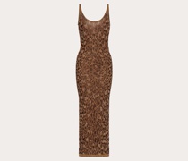 Valentino JACQUARD-KLEID aus LUREX und BAUMWOLLE Frau  M