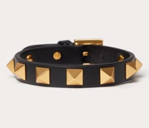 Valentino Garavani ARMBAND ROCKSTUD aus LEDER und METALL Mann  UNI