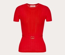 Valentino WOLLPULLOVER mit VLOGO SIGNATURE-GÜRTELDETAIL Frau  M