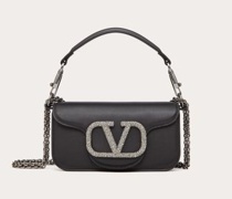 Valentino Garavani KLEINE SCHULTERTASCHE LOCÒ mit SCHMUCK-LOGO Frau  UNI