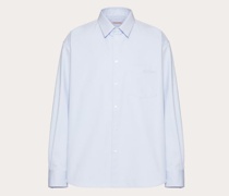 Valentino TECHNICAL COTTON SHIRT mit -STICKEREI Mann