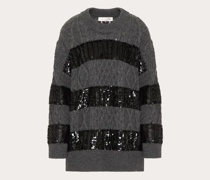 Valentino BESTICKTER WOLLPULLOVER Frau  L