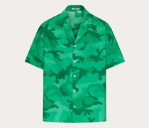 VALENTINO Camouflage Hemd aus Baumwolle