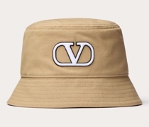 Valentino Garavani BUCKET HAT aus BAUMWOLLE mit VLOGO-STICKEREI Mann