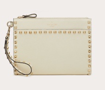 VALENTINO GARAVANI Pochette Rockstud aus gekörntem Kalbsleder