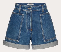 VALENTINO Shorts aus Blue Washed Denim