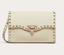 VALENTINO GARAVANI Kleine Crossbody Bag Rockstud aus gekörntem Kalbsleder
