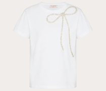 Valentino BESTICKTES T-SHIRT aus JERSEY Frau  L