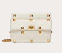 VALENTINO GARAVANI Große Tasche Roman Stud The Shoulder Bag aus Nappaleder mit Kettenriemen