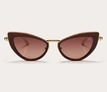 VALENTINO Viii - Cat-eye-nietenrahmen aus Titan und Polyamid