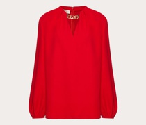 VALENTINO Cady Couture Vlogo Chain Top