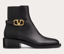 Valentino Garavani STIEFELETTEN VLOGO SIGNATURE aus KALBSLEDER mit  MM-ABSATZ Frau