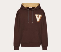 Valentino SWEATSHIRT aus BAUMWOLLE mit V-3D-APPLIKATION Mann
