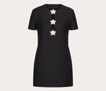 Valentino BESTICKTES KURZES CREPE COUTURE KLEID Frau