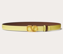 Valentino Garavani WENDEGÜRTEL VLOGO SIGNATURE aus glänzendem KALBSLEDER 20 MM Frau  05