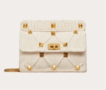 VALENTINO GARAVANI Große Tasche Roman Stud aus Strick mit Kettenriemen