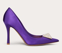 Valentino Garavani ONE STUD-SATINPUMPS mit NIETEN und KRISTALLEN,  MM Frau
