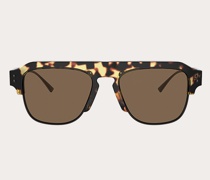 VALENTINO Rechteckige Sonnenbrille aus Acetat mit Vlogo Signature