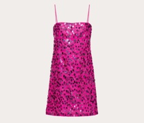 Valentino BESTICKTES KLEID TULLE ILLUSIONE Frau