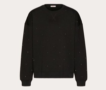 Valentino RUNDHALS-SWEATSHIRT mit DURCHGEHENDEM ROCKSTUD SPIKE Mann  L