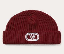 VALENTINO GARAVANI Vlogo Signature Wollmütze