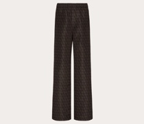 Valentino CARGOHOSE aus SEIDENFAILLE mit DURCHGEHENDEM TOILE ICONOGRAPHE-AUFDRUCK Mann
