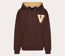 VALENTINO Sweatshirt aus Baumwolle mit V-3d-applikation XS