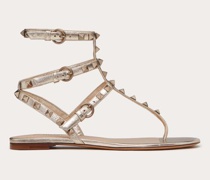 Valentino Garavani FLACHE DIANETTEN ROCKSTUD in METALLIC-Optik Frau