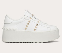 VALENTINO GARAVANI Flatform Rockstud Untitled Sneaker aus Kalbsleder