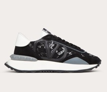 Valentino Garavani SNEAKER LACERUNNER aus SPITZE und MESH Frau