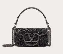 VALENTINO GARAVANI Kleine Locò Schultertasche mit Kristallen