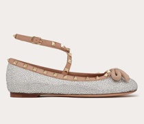 Valentino Garavani ROCKSTUD BALLERINAS mit KRISTALLEN Frau