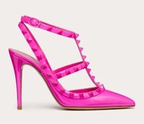 Valentino Garavani RIEMCHENPUMPS ROCKSTUD aus LACKLEDER mit FARBLICH ABGESTIMMTEN NIETEN  MM Frau