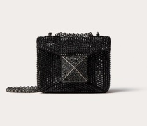 VALENTINO GARAVANI One Stud Micro-tasche mit Kette und Strass