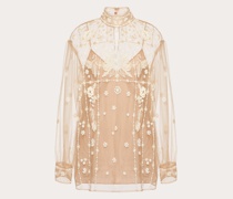 VALENTINO Besticktes Top Tulle Illusione
